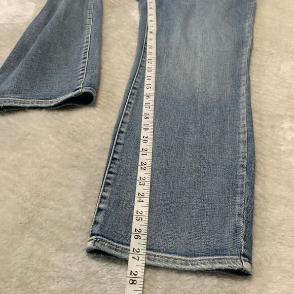 Silver Jeans Co Womens Paper Bag Crop Jeans With Belt Size 28x27 - Picture 3 of 8